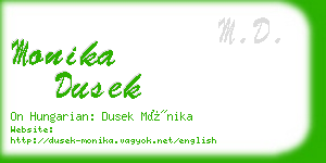 monika dusek business card